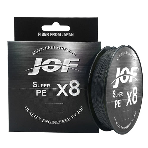 JOF 8 Weaves Multifilament Fishing Line 150M 300M 500M 8 Strands Braided Fishing Line PE Line 15 20 30 40 50 60 80 100LB