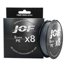 JOF 8 Weaves Multifilament Fishing Line 150M 300M 500M 8 Strands Braided Fishing Line PE Line 15 20 30 40 50 60 80 100LB