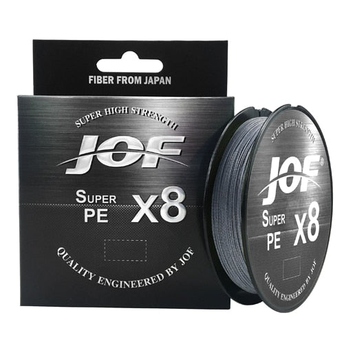 JOF 8 Weaves Multifilament Fishing Line 150M 300M 500M 8 Strands Braided Fishing Line PE Line 15 20 30 40 50 60 80 100LB