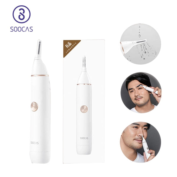 SOOCAS N1 Electric Nose hair trimmer Mini Portable Ear Trimmer for Men Nose Hair Shaver Waterproof  Safe Cleaner Tool Razor Men