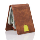 TRASSORY RFID Blocking Business Card Holder Case Cover Leather Money Clip Sim Pocket Card Wallet