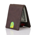 TRASSORY RFID Blocking Business Card Holder Case Cover Leather Money Clip Sim Pocket Card Wallet