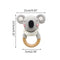1pc Wooden Crochet Bunny Rattle Toy BPA Free Wood Ring Baby Teether Rodent Baby Gym Mobile Rattles Newborn Educational Toys