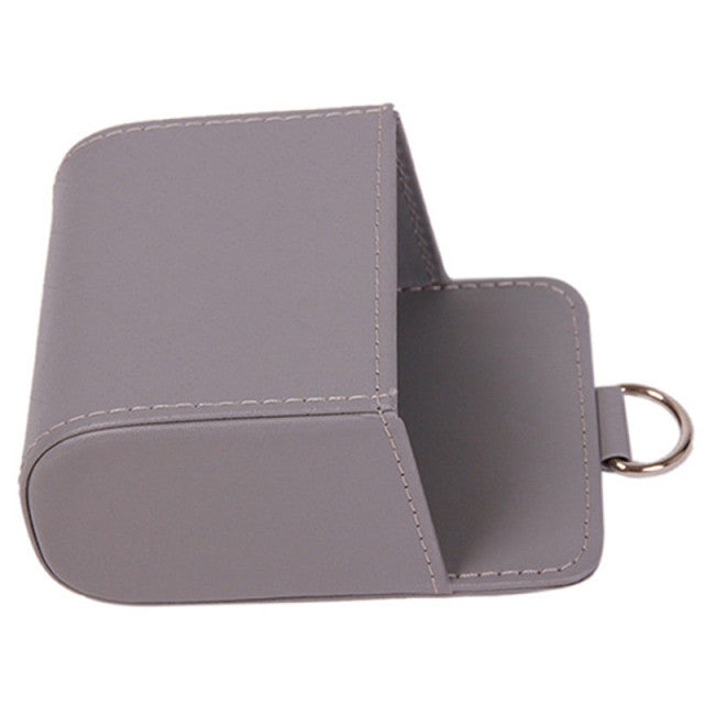 Car Outlet Vent Seat Back Tidy Storage Box PU Leather Coin Bag Case Pocket Organizer Hanging Holder Pouch Automobile Accessories