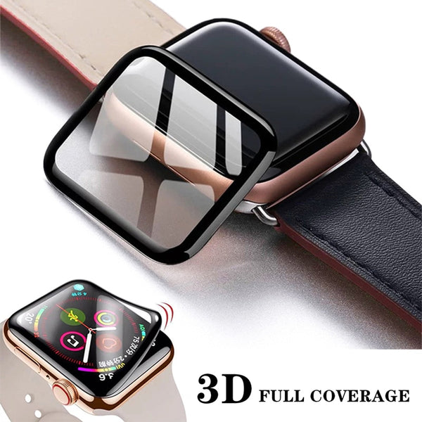 3D Waterproof Full Screen Protector For Apple Watch 6 SE 5 4 40mm 44mm Not Tempered Soft glass For iwatch Series 3 2 1 38mm 42mm