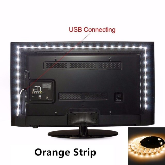 TV Background Light 1M 2M 3M 4M 5M Waterproof 5V USB Led Strip Lighting Decoration USB Input Reading Flexible Russia Low Price