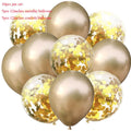 10pcs/lot Glitter Confetti Latex Balloons Romantic Wedding Decoration Baby Shower Birthday Party Decor Clear Air Balloons
