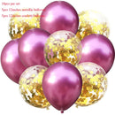 10pcs/lot Glitter Confetti Latex Balloons Romantic Wedding Decoration Baby Shower Birthday Party Decor Clear Air Balloons