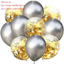 10pcs/lot Glitter Confetti Latex Balloons Romantic Wedding Decoration Baby Shower Birthday Party Decor Clear Air Balloons