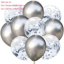 10pcs/lot Glitter Confetti Latex Balloons Romantic Wedding Decoration Baby Shower Birthday Party Decor Clear Air Balloons