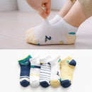 10Pcs/5Pairs Children Sock Breathable Sports Girls Boys Sokcs Unisex Cotton Stripe Chaussette Enfant Garcon Skarpetki Dla dzieci