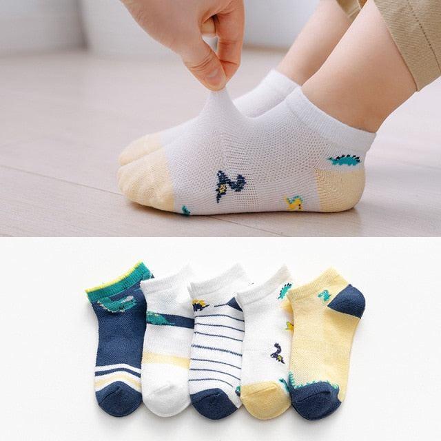 10Pcs/5Pairs Children Sock Breathable Sports Girls Boys Sokcs Unisex Cotton Stripe Chaussette Enfant Garcon Skarpetki Dla dzieci