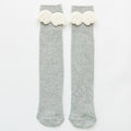 New Baby Girls Socks Angel Wing Toddlers Girl Long Soft Cotton Children Sock Solid Kids 0-8 Years Knee High Socks
