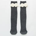 New Baby Girls Socks Angel Wing Toddlers Girl Long Soft Cotton Children Sock Solid Kids 0-8 Years Knee High Socks
