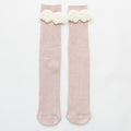 New Baby Girls Socks Angel Wing Toddlers Girl Long Soft Cotton Children Sock Solid Kids 0-8 Years Knee High Socks