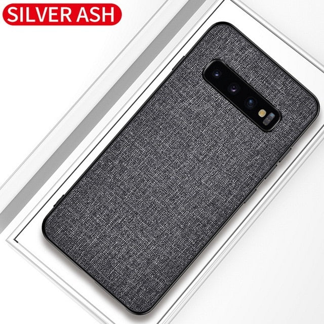 Fabric Cloth Case For Samsung Galaxy S10 5G Lite S21 S9 S8 Plus Note 20 Ultra S20 FE A51 A71 A21S A12 A52 A72 Slim Hard Cover