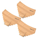 3PCS/Set Women Seamless Lingerie Female Thongs Sexy Underwear Woman Invisible Low-Rise Underpant Women's Panties Bikini Briefs