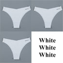 3PCS/Set Women Seamless Lingerie Female Thongs Sexy Underwear Woman Invisible Low-Rise Underpant Women's Panties Bikini Briefs