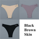 3PCS/Set Women Seamless Lingerie Female Thongs Sexy Underwear Woman Invisible Low-Rise Underpant Women's Panties Bikini Briefs