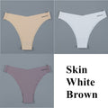 3PCS/Set Women Seamless Lingerie Female Thongs Sexy Underwear Woman Invisible Low-Rise Underpant Women's Panties Bikini Briefs