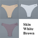 3PCS/Set Women Seamless Lingerie Female Thongs Sexy Underwear Woman Invisible Low-Rise Underpant Women's Panties Bikini Briefs
