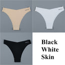 3PCS/Set Women Seamless Lingerie Female Thongs Sexy Underwear Woman Invisible Low-Rise Underpant Women's Panties Bikini Briefs