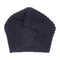 Women Autumn Winter Knot Bandana Turban Resuable Foldable Bonnet Hat Night Cap Sleep Head Cover Solid Color Headwrap Headscarf
