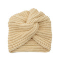 Women Autumn Winter Knot Bandana Turban Resuable Foldable Bonnet Hat Night Cap Sleep Head Cover Solid Color Headwrap Headscarf
