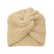Women Autumn Winter Knot Bandana Turban Resuable Foldable Bonnet Hat Night Cap Sleep Head Cover Solid Color Headwrap Headscarf