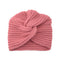 Women Autumn Winter Knot Bandana Turban Resuable Foldable Bonnet Hat Night Cap Sleep Head Cover Solid Color Headwrap Headscarf