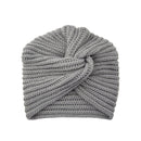 Women Autumn Winter Knot Bandana Turban Resuable Foldable Bonnet Hat Night Cap Sleep Head Cover Solid Color Headwrap Headscarf