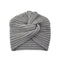 Women Autumn Winter Knot Bandana Turban Resuable Foldable Bonnet Hat Night Cap Sleep Head Cover Solid Color Headwrap Headscarf