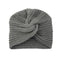 Women Autumn Winter Knot Bandana Turban Resuable Foldable Bonnet Hat Night Cap Sleep Head Cover Solid Color Headwrap Headscarf