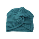Women Autumn Winter Knot Bandana Turban Resuable Foldable Bonnet Hat Night Cap Sleep Head Cover Solid Color Headwrap Headscarf