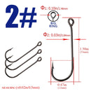 Fishing Hook With big eyes Ring 3packs 1-10