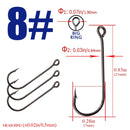 Fishing Hook With big eyes Ring 3packs 1-10