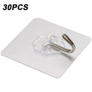 Transparent Hooks for Bathroom Self Adhesive Door Wall Hook Hanger Suction for Kitchen Storage Garlands Towel Hanging Hooks