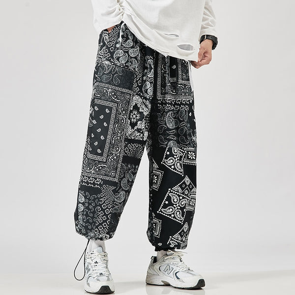 2021 Men's Harem Pants New Fashion Jogger Sweatpants Korean Man Loose Oversized Trousers Funny Streetwear Male Casual Pants 5XL