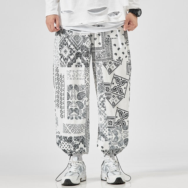 2021 Men's Harem Pants New Fashion Jogger Sweatpants Korean Man Loose Oversized Trousers Funny Streetwear Male Casual Pants 5XL