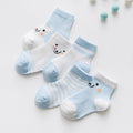 5 Pairs/Lot Baby Socks  For Newborns Infant Cute Cartoons Soft Cotton Socks Summer 0-24 Month Boy Girl Lovely Mesh Kids Gift CN