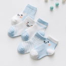 5 Pairs/Lot Baby Socks  For Newborns Infant Cute Cartoons Soft Cotton Socks Summer 0-24 Month Boy Girl Lovely Mesh Kids Gift CN