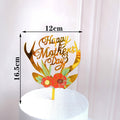 Creative Acrylic Cake Topper Happy Birthday Cake Toppers Baby Shower Party Cupcake Topper Kids Gifts and Favors Cake Decorations