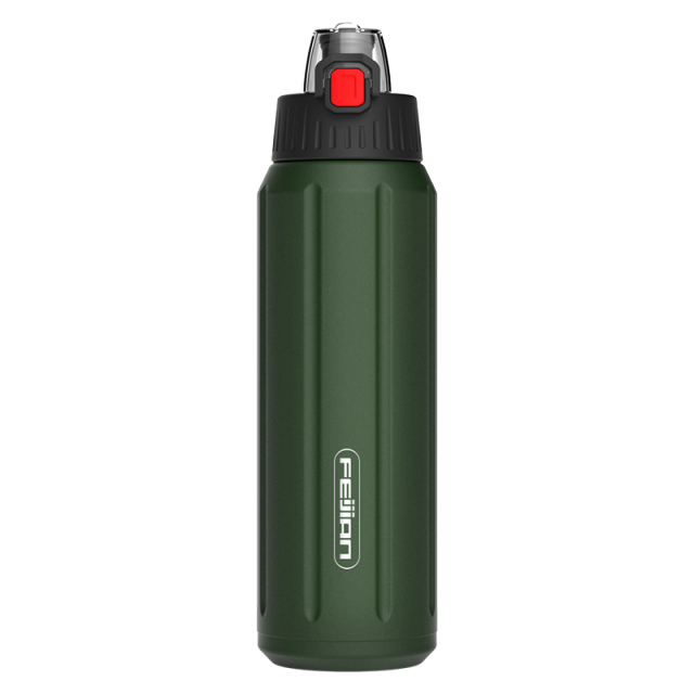 FEIJIAN Double Wall Thermos, Sports Bottle, 600ml, 18/10 Stainless Steel, Vacuum Flask, Insulated Tumbler, Leak Proof ,Customize