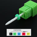 Ceramic Nail Drill Bit Milling Cutter for Electric Manicure Drill Bits Flame Corn Files for Pedicure Machine Polish Accessory