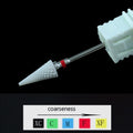 Ceramic Nail Drill Bit Milling Cutter for Electric Manicure Drill Bits Flame Corn Files for Pedicure Machine Polish Accessory