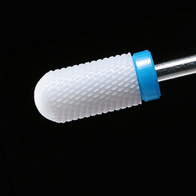 Ceramic Nail Drill Bit Milling Cutter for Electric Manicure Drill Bits Flame Corn Files for Pedicure Machine Polish Accessory