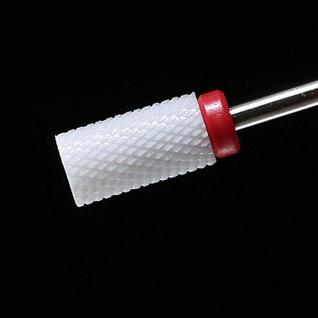 Ceramic Nail Drill Bit Milling Cutter for Electric Manicure Drill Bits Flame Corn Files for Pedicure Machine Polish Accessory