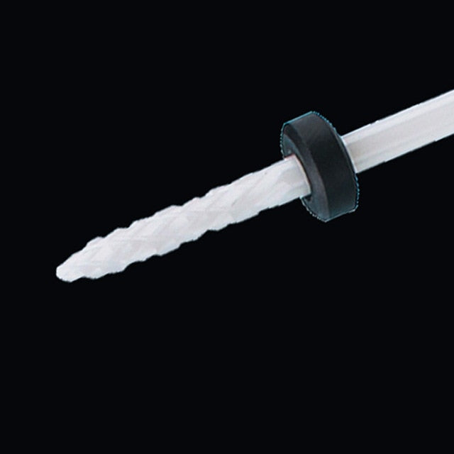 Ceramic Nail Drill Bit Milling Cutter for Electric Manicure Drill Bits Flame Corn Files for Pedicure Machine Polish Accessory