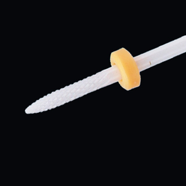 Ceramic Nail Drill Bit Milling Cutter for Electric Manicure Drill Bits Flame Corn Files for Pedicure Machine Polish Accessory