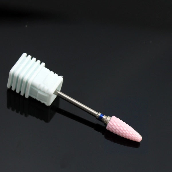 Ceramic Nail Drill Bit Milling Cutter for Electric Manicure Drill Bits Flame Corn Files for Pedicure Machine Polish Accessory